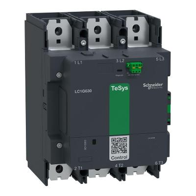 Contator LC1G630KUEN 630A 100-250V CA-CC com Diagnóstico CWD e Bloco Auxiliar 1NA+1NF Schneider