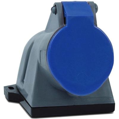 Tomada Industrial S3206 Sobrepor 32A 2P+T IP44 9H 220V Azul Steck