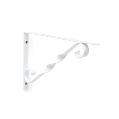 Suporte para Prateleira Mão Francesa Decorado 90° Branco Bemfixa 25CM