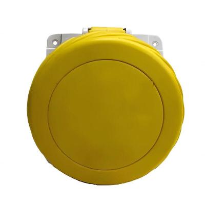 Tomada Industrial Inclinada QUA4044 3P+T IP67 16A 110V Amarela Steck