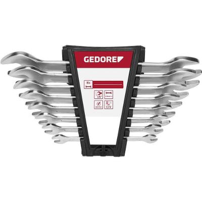 Jogo de Chave Fixa R05135008 com Múltiplas Medidas Inox Gedore 8 Peças