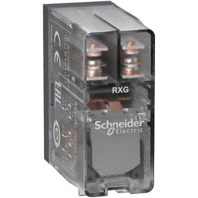 Interface RXG25P7 220V 5A 2NAF Frontal Transparente Schneider Electric