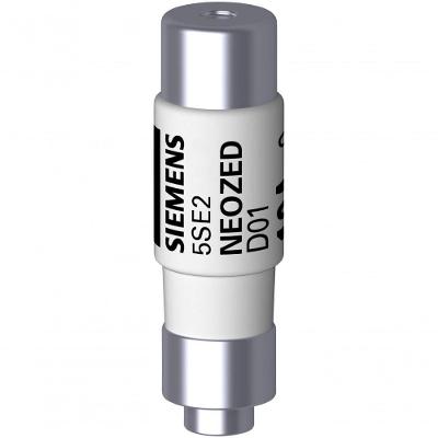 Fusível Neozed 5SE2 com Tensão 400VCA 250VCC Gg 2A Inox Siemens 5SE2202