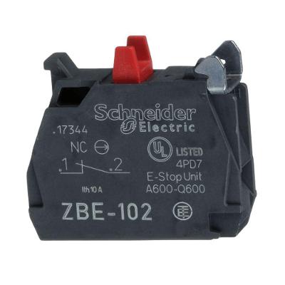 Bloco de Contato ZBE102 1NF Substituição Rápida IP20 6A Bivolt Schneider Electric