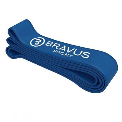 Faixa de Resistência Elástica Super Band Ultra Forte para Barra Fixa Azul Bravus 29KG a 79KG