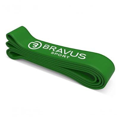 Faixa de Resistência Elástica Super Band Super Forte para Treino Funcional Verde Bravus 4,5CM