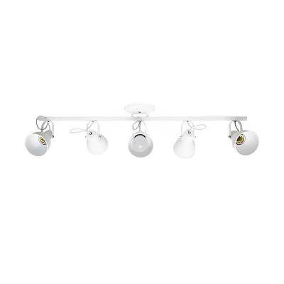 Trilho Spot 1141-5 com 5 Spots Ajustáveis Soquete E27 Branco Itamonte Iluminação