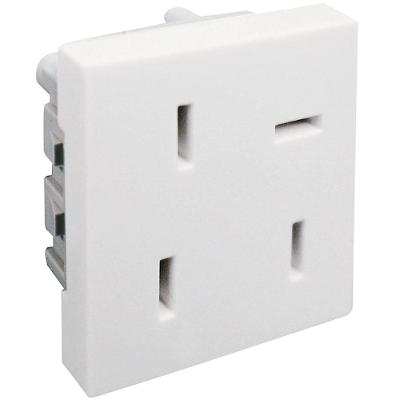 Tomada para Telefone 615003 com Conexão por Bornes Branco Pial