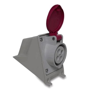 Tomada Industrial N4202 Sobrepor 32A 3P+T 24V IP44 2H Lilás Linha Newkon Steck