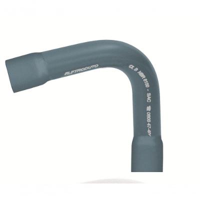 Curva 90 graus  PVC Plastik Max C90C-20 Standard C- 2 Bolsas Cinza Wetzel 1" Bivolt
