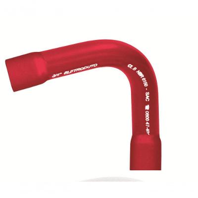 Curva 90 graus  PVC C90V-15 Plastik Max com 2 Bolsas para Eletroduto Vermelho Wetzel 3-4''