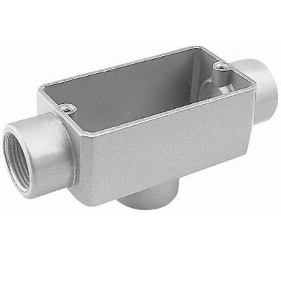 Caixa de Derivacao Conduletzel em Aluminio com Rosca BSP Cinza Wetzel 1 Polegada