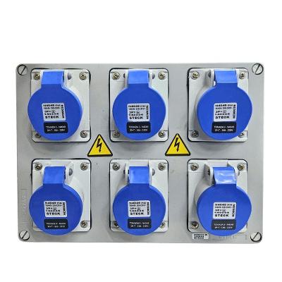 Quadro de Sobrepor com Tomadas Industriais S322102 6 Tomadas 16A 3P+T IP44 Inox Steck