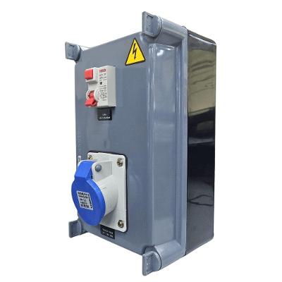Quadro de Sobrepor com Tomada Industrial e IDR S310101DR IP40 Inox Steck 220V