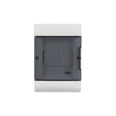 Quadro de Distribuição SCM5TBRB com 5 Disjuntores Porta Fumê Branco Steck