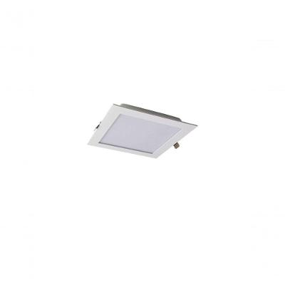 Plafon LED Quadrado Embutir 16W 6000K 1280lm Branco Romalux 20CM