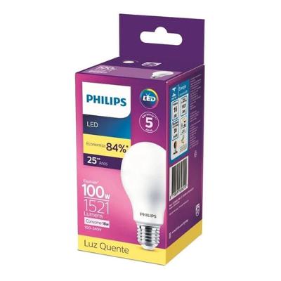 Lâmpada LED Bulbo 929002984712 16W 1521LMS 3000K Soquete E27 Bivolt Luz Amarelo Philips