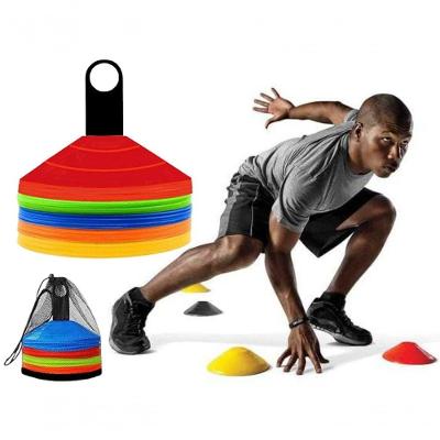 Acessório para Treinamento Esportivo Kit Cone Agilidade Chapéu Chinês Flexível Durável Amarelo