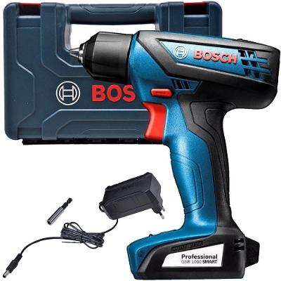 Parafusadeira Bosch Doméstico GSR 1000 com Bateria 1000W Azul Bivolt