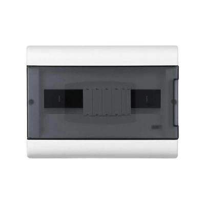 Quadro de Distribuição SCM12TBRB 12 Disjuntores Porta Fumê Barramento Neutro-Terra Branco Steck