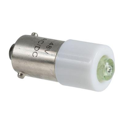 Lâmpada Led DL1CJ0123 para Base BA9S 12VCA-CC Verde Schneider Electric