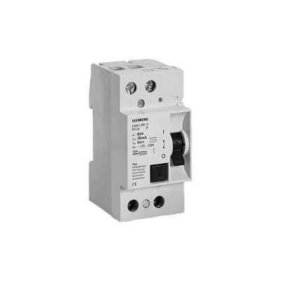 Interruptor DR 5SM1 316-0 1P+N 63A-30mA AC 220V Bipolar Proteção Diferencial Siemens