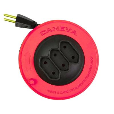 Extensão Pop Spin com Conexão para 1 a 3 Plugues Simultâneos Bivolt 3M 2X0,75MM2 DN1496 Daneva