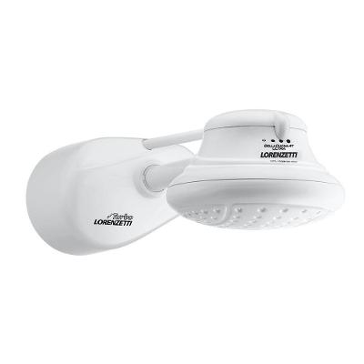 Ducha Bella Ducha Turbo Ultra Eletrônica 5500W Instalação de Parede Branco Lorenzetti 110V