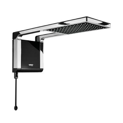 Ducha Acqua Storm Ultra Eletrônica 5500W Instalação de Parede Preto-Cromado Lorenzetti 110V