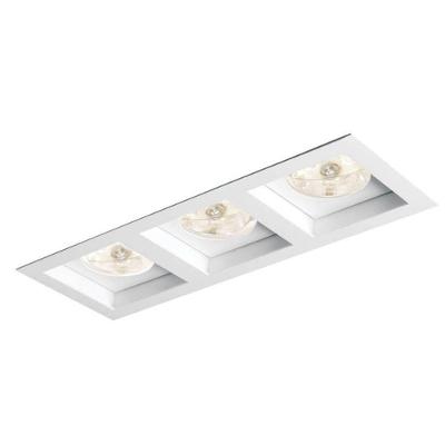 Spot Flat Embutido Recuado para 3 PAR20 Branco Bivolt para Iluminacao Direcionada