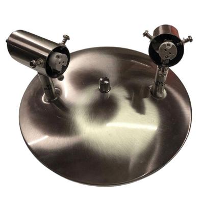 Spot Dicroica Sobrepor FH8922NI para 2 Lâmpadas Níquel Bronze Bronzearte 2x50W