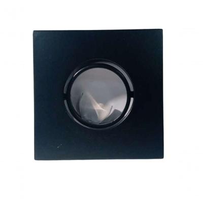 Spot Dicroica Embutir Quadrado MF160 com Iluminação Direcionada Preto Metal Técnica