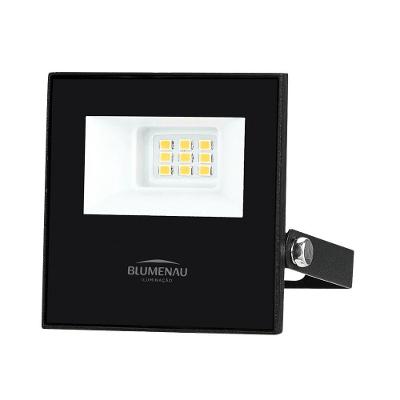Refletor LED Play 10W 3000K 780Lms Bivolt IP66 Preto Blumenau