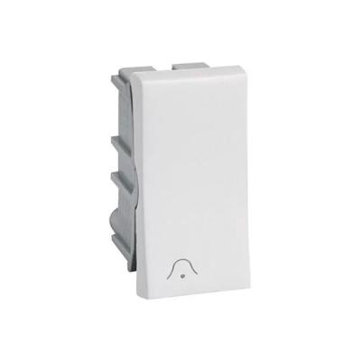 Pulsador de Campainha 611012 Borne Automático Sino Gravado Branco Pial