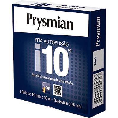 Fita de Isolamento Elétrico Fita Auto-fusão 19mm X 10mts Autoaglomerante Preta Prysmian 19MM X 10M
