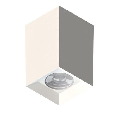 Plafon Sobrepor Tower Face Recuada com Design Quadrado Branco Save Energy 7CM Bivolt