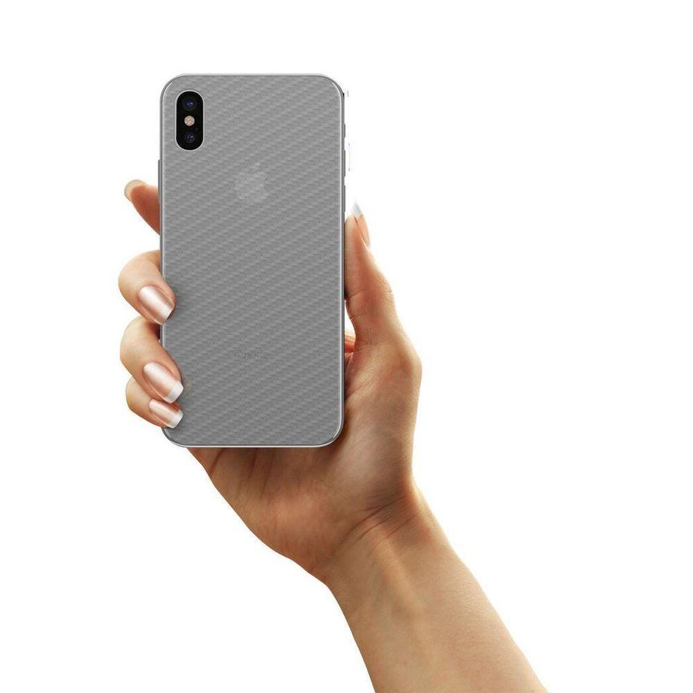 Película Traseira De Fibra De Carbono Transparente Para Iphone X E Xs - Gorila Shield - 6