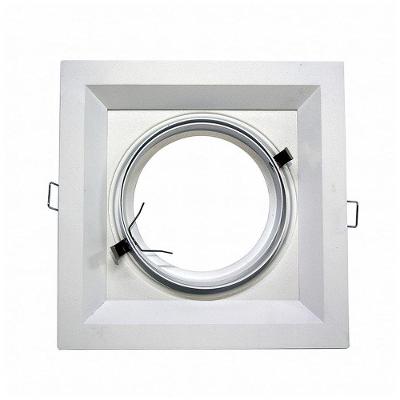 Spot Dicroica Embutir Recuado SN2754 para 1 AR111 Design Discreto Branco Bivolt