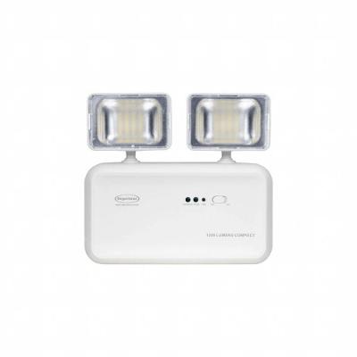 Luminária Emergência Autônoma Compact 2 Faróis 48 Leds 1200Lms Bivolt Branco Segurimax