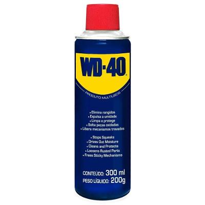 Lubrificante Desengripante WD40 com Válvula 180o Elimina Rangidos 300ML