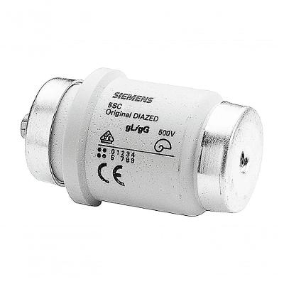 Fusível Diazed 5SC211 Proteção de Cabos e Condutores Gg 500V 80A Inox Siemens