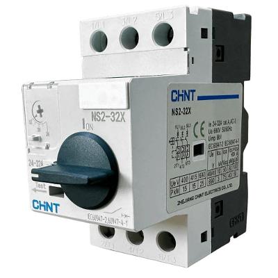 Disjuntor Motor NS2-32X 24-32A com Proteção para Motores Elétricos Bivolt Inox Chint