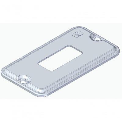 Tampa para Interruptor TCCA-01 para 1 Interruptor Vertical com Bivolt Cinza Wetzel