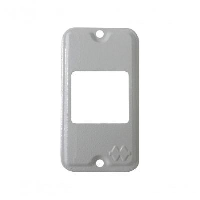 Tampa para Interruptor TPCA-02 2 Módulos 1/2 e 3/4 Alumínio Inox Wetzel E011000132