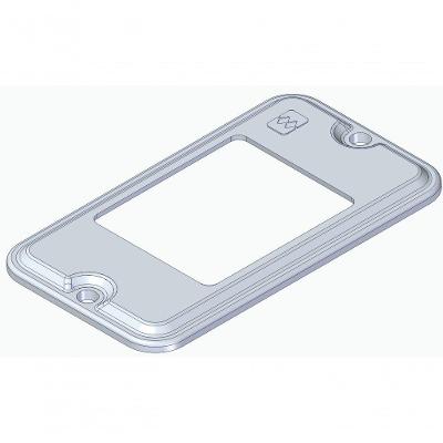 Tampa PVC Conduletzel para 3 Interruptores Horizontais TCCA-03 Cinza Wetzel