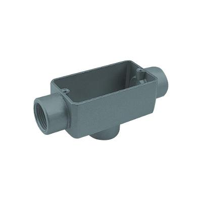 Caixa de Derivacao Fixa PVC Conduletzel TBCSR-15 sem Rosca sem Placa Cinza Wetzel 3-4