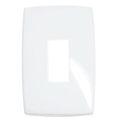 Placa para Módulo 618521 1 Interruptor Vertical Gloss Branco Pial