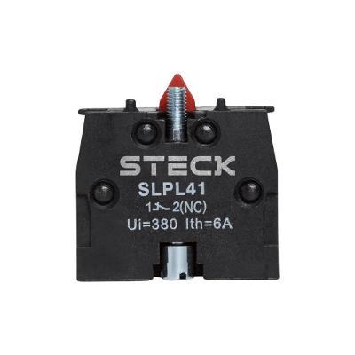 Bloco de Contato SLPL41 1NF com Botão de Emergência Max Botton Steck