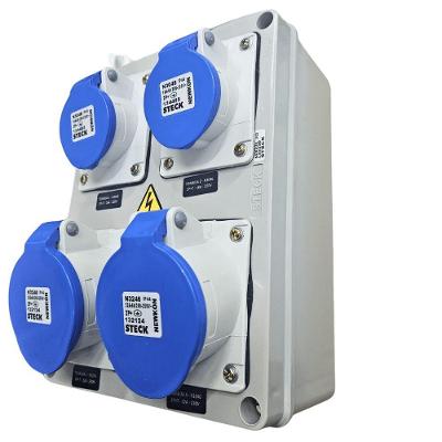 Quadro de Sobrepor com Tomadas Industriais S231113 IP44 Inox Steck 220V