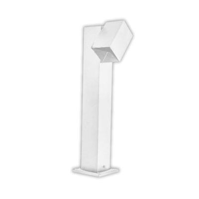 Poste Ornamental Articulado Quadrado 50CM Branco com Diferencial Decorativo Bivolt